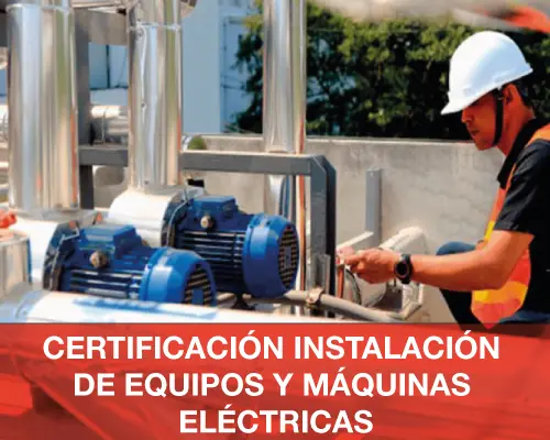 certificacion instalacion maquinas electricas